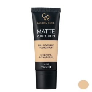 آرایش صورت کرم پودر گلدن رز مدل   Matte Perfection شماره n1 حجم 35 میلی لیتر