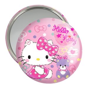 آرایش صورت آینه جیبی خندالو مدل هلو کیتی Hello Kitty  کد 2480