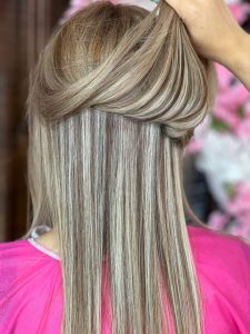 زیبایی شیرین رحیم زاده رنگ و مش و کراتین مو در مهرشهر کرج 2