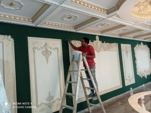 داخلی مجموعه دیوار دیزاین نقاشی ساختمان کابینت و کاغذ دیواری در تهران پاسداران 19