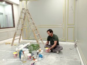 داخلی مجموعه دیوار دیزاین نقاشی ساختمان کابینت و کاغذ دیواری در تهران پاسداران 20
