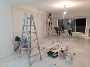 داخلی مجموعه دیوار دیزاین نقاشی ساختمان کابینت و کاغذ دیواری در تهران پاسداران