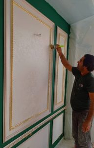 داخلی مجموعه دیوار دیزاین نقاشی ساختمان کابینت و کاغذ دیواری در تهران پاسداران 8