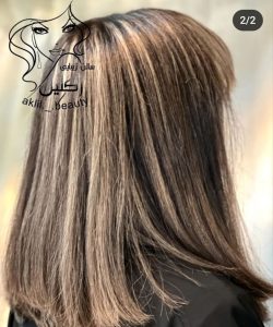 زیبایی اکلیل کراتین رنگ لایت شینیون در کرج رزکان نو 5