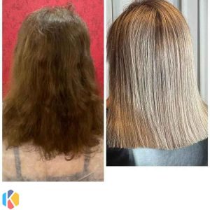 زیبایی مبینا خدمات رنگ و مش و صافی کراتین مو در شمس آباد هروی 14