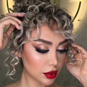 زیبایی و آموزشگاه مرجان شهری خدمات رنگ مش کراتین مو در نیاوران سه راه یاسر 11